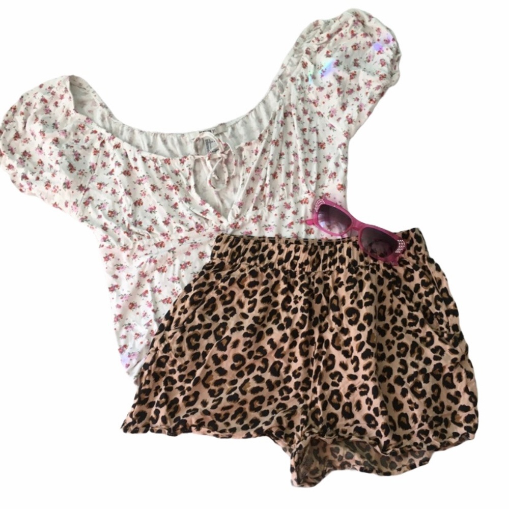 H&M Cheetah Shorts